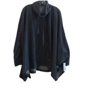 Tahari Sport Women's Plus Cowlneck  Pancho